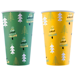 HB90-530-101645 Gobelet en papier Christmas Tree 400 ml