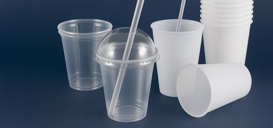 Gobelets en plastique