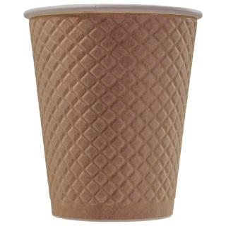 EM80-280-0367 Gobelet en papier "Waffle Kraft" 250&nbsp;ml